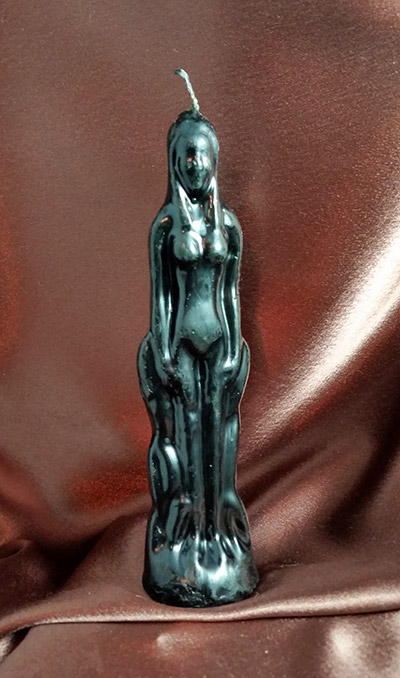 Female Figural Candle (Black)
