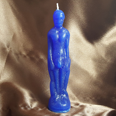 Male Figural Candle (Blue)