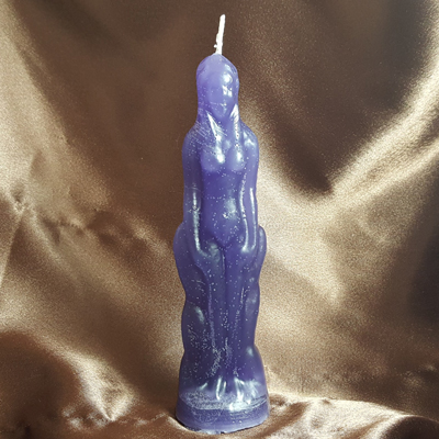 Female Figural Candle (Purple)