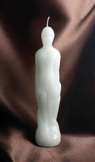Male Figural Candle (white)